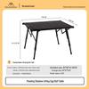 floating lifting shadow table black