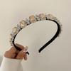 Multicolor Gem Full Rhinestone Headbands Square Rhinestone Shiny Baroque Tiara Luxury Multi-purpose Crystal Hair Hoops