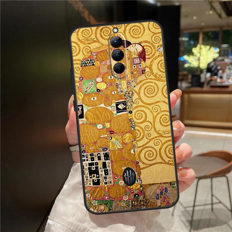 Чехол с картиной Густава Климта «Поцелуй» для ZTE Nubia Red Magic 10S 9S 8S 10 9 8 11 Pro Plus 6 7 6S 7S Для RedMagic 10 Air Чехол