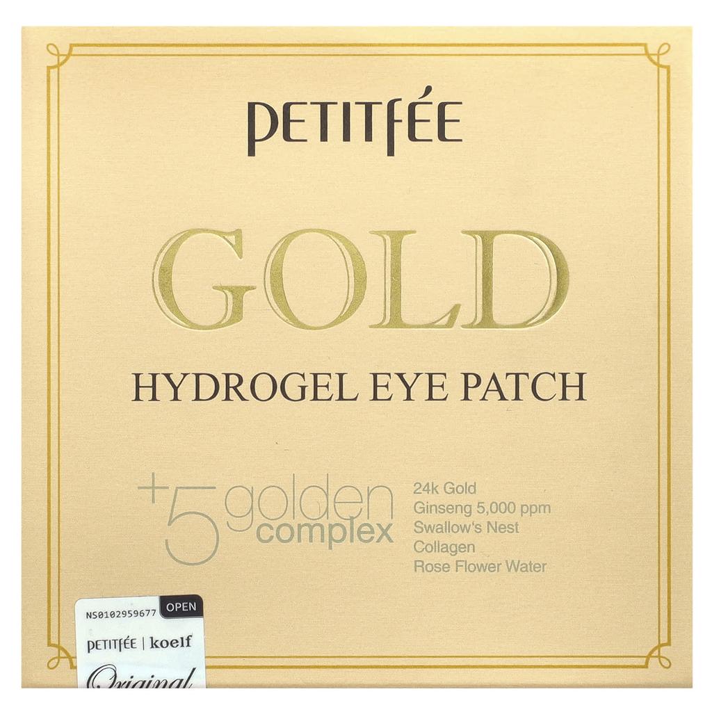 Gold Hydrogel Eye Patches, 60 Pieces