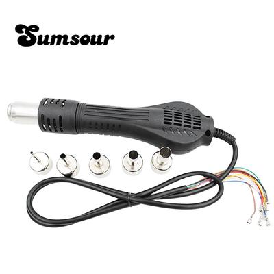 Ручка паяльной горелки для перепайки термофеном, 5 сопел