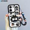 KEYSION Shockproof Case for OPPO A5X 5G with Lanyard Soft Silicone Cute 3D Cartoon Doll Phone Back Cover for OPPO A5X