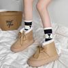 European American Minimalist Snow Boots Women's 2024 New Winter Plush Anti Slip and Warm Thick Soled Cotton Shoes Platform Boots