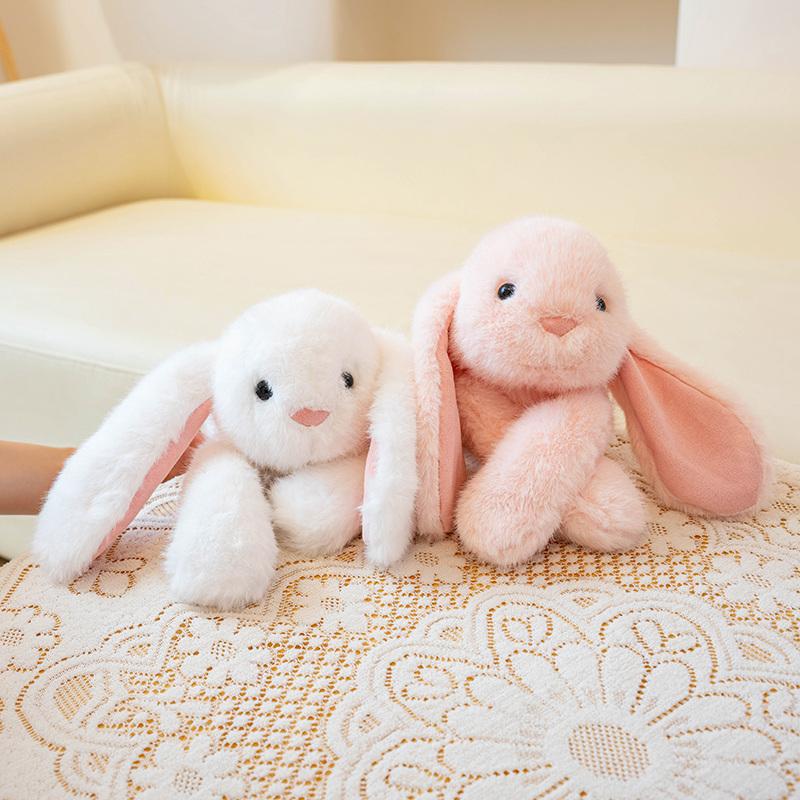 45cm Cute Loppy Eared Rabbit Plush Doll Kawaii Soft Plush Bunny Rabbit Plush Toys Stuffed Animal Pillow Appease Toy Kids Gifts