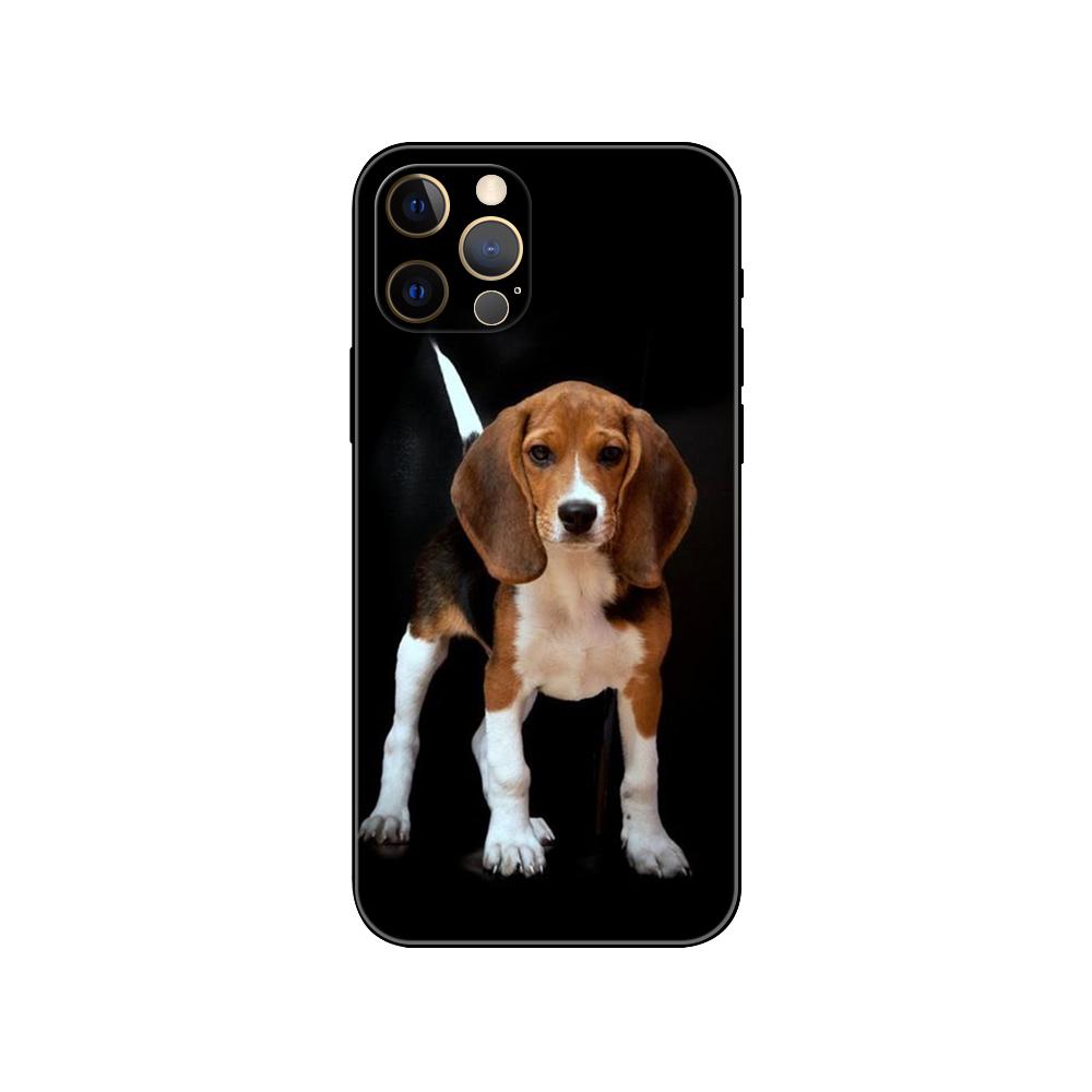 Чехол для телефона Beagle Dog для iPhone 5 5s 2020se 6 6s 7 8 plus x 10 XR XS 11 12 13 mini pro MAX черный чехол из ТПУ