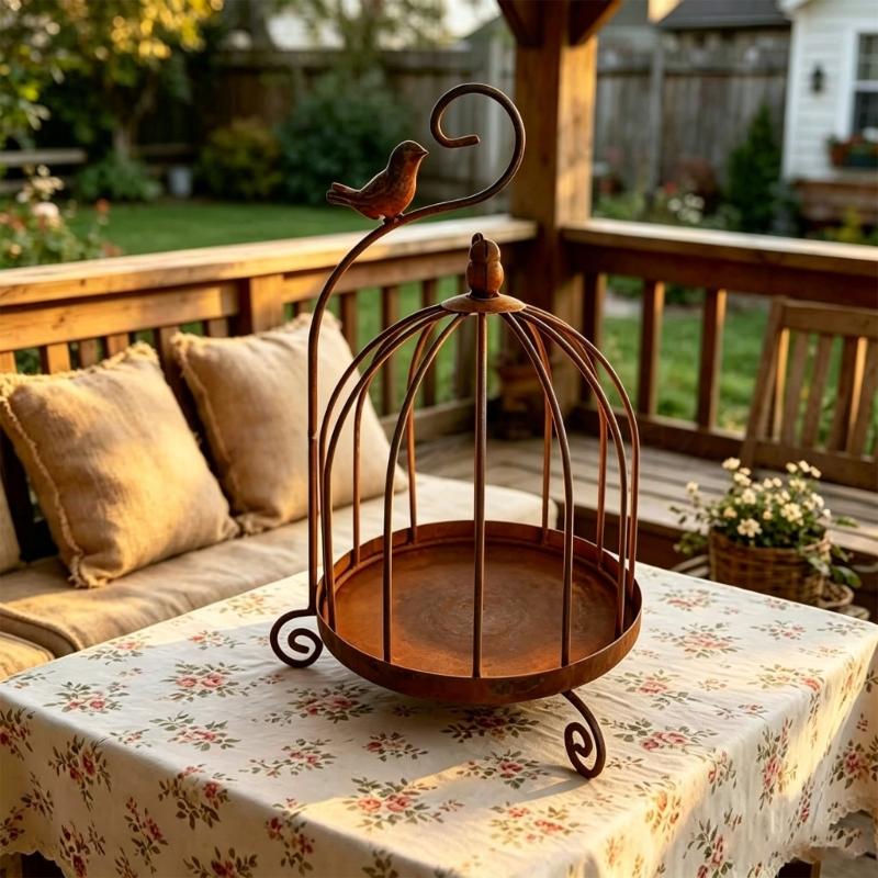 Bird Cage Decors Decorative Bird Cage Candle Holders for Centerpieces Hanging Birdcage Tealight Votive Holders