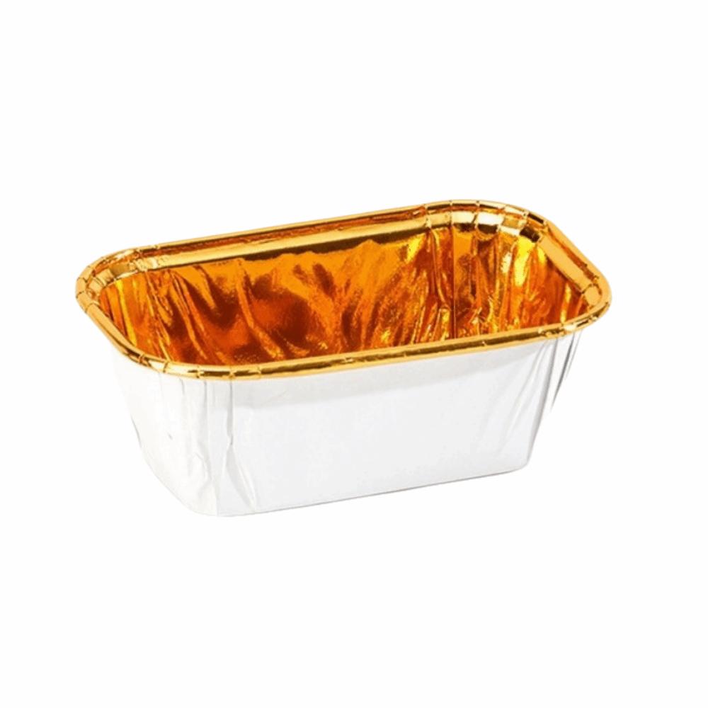 50Pcs Paper Dessert Baking Cup Rectangular/Square Shape Oil-proof Cupcake Packing Wrappers Heat Resistant Disposable