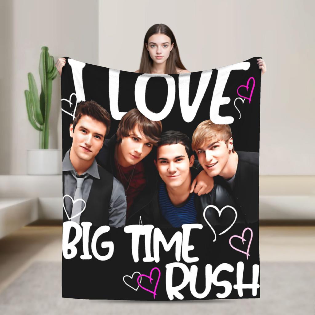 Плед Big Time Rush Country Music Tour 2025, зимний, супермягкий, для гостиной, покрывало для кровати, чехол для дивана-кровати