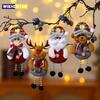 4pcs Christmas Tree Decorations Hanging Christmas Ornaments Set Snowman Decorations Hanging Pendants