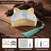 Handmade National Style Hair Comb DIY Kit with Gourd Pipa Tassel - Perfect for Team Building or as a Gift.