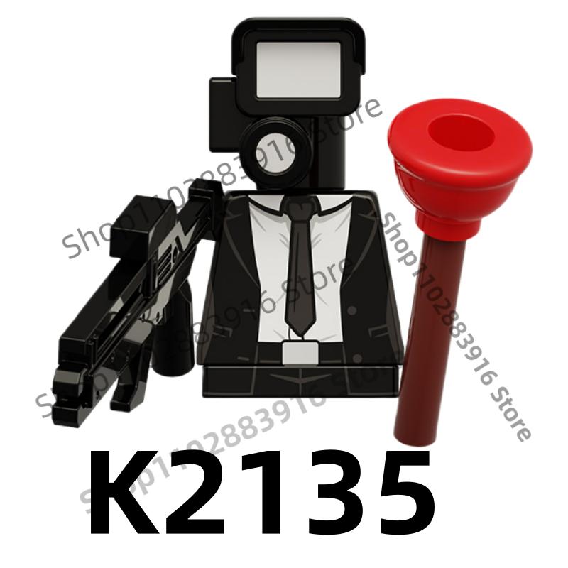 Нетоксичные строительные блоки Skibidi Toilet Man Moc Kdl818 Lg1009 Аксессуары для дома Титан ТВ-монитор Speakman Фигурки Игрушки Для подарка на день рождения
