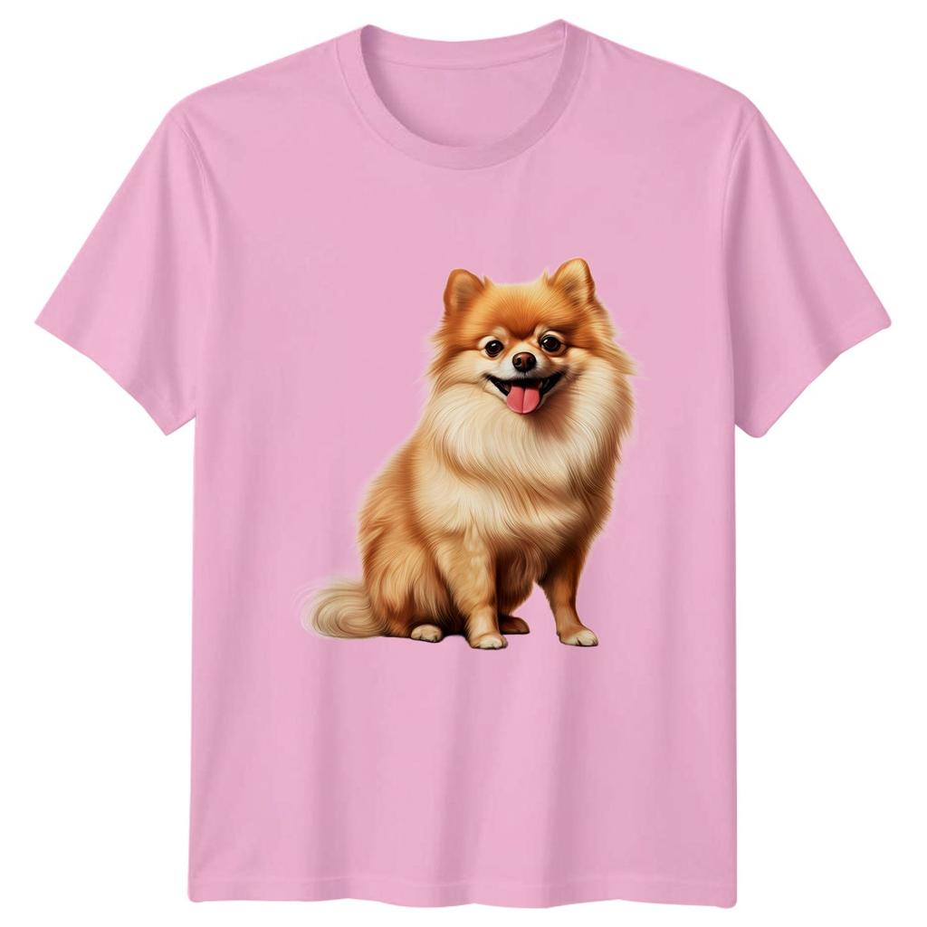 Cute Pomeranian Dog Graphic T-Shirt Pomeranian Dogs Gift For Him And Her