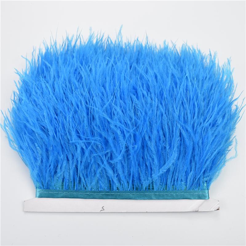 Перо 8-10 см Отделка страусиными перьями для шитья и рукоделия Черная перьевая бахрома для украшения юбки Натуральные перья Ленточная бахрома