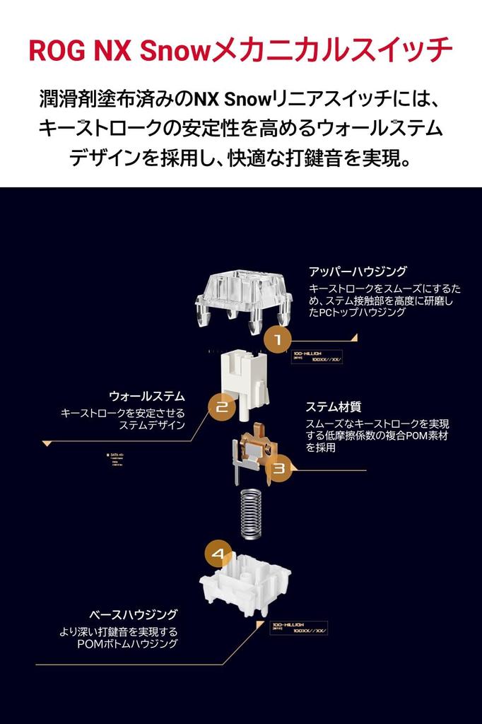 ASUS Gaming Keyboard ROG RX Optical Switch ROG STRIX SCOPE II Water Resistant and Dust Resistant for Durability Domestic Authorized Distributor