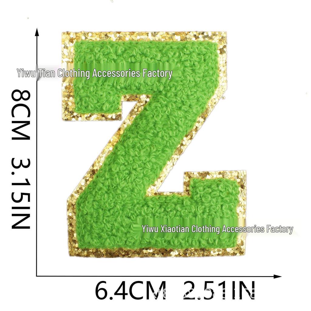 Ревущий Амазон Многоцветный Алфавит и Цифры Шенильная Вышитая Нашивка со Смайликом