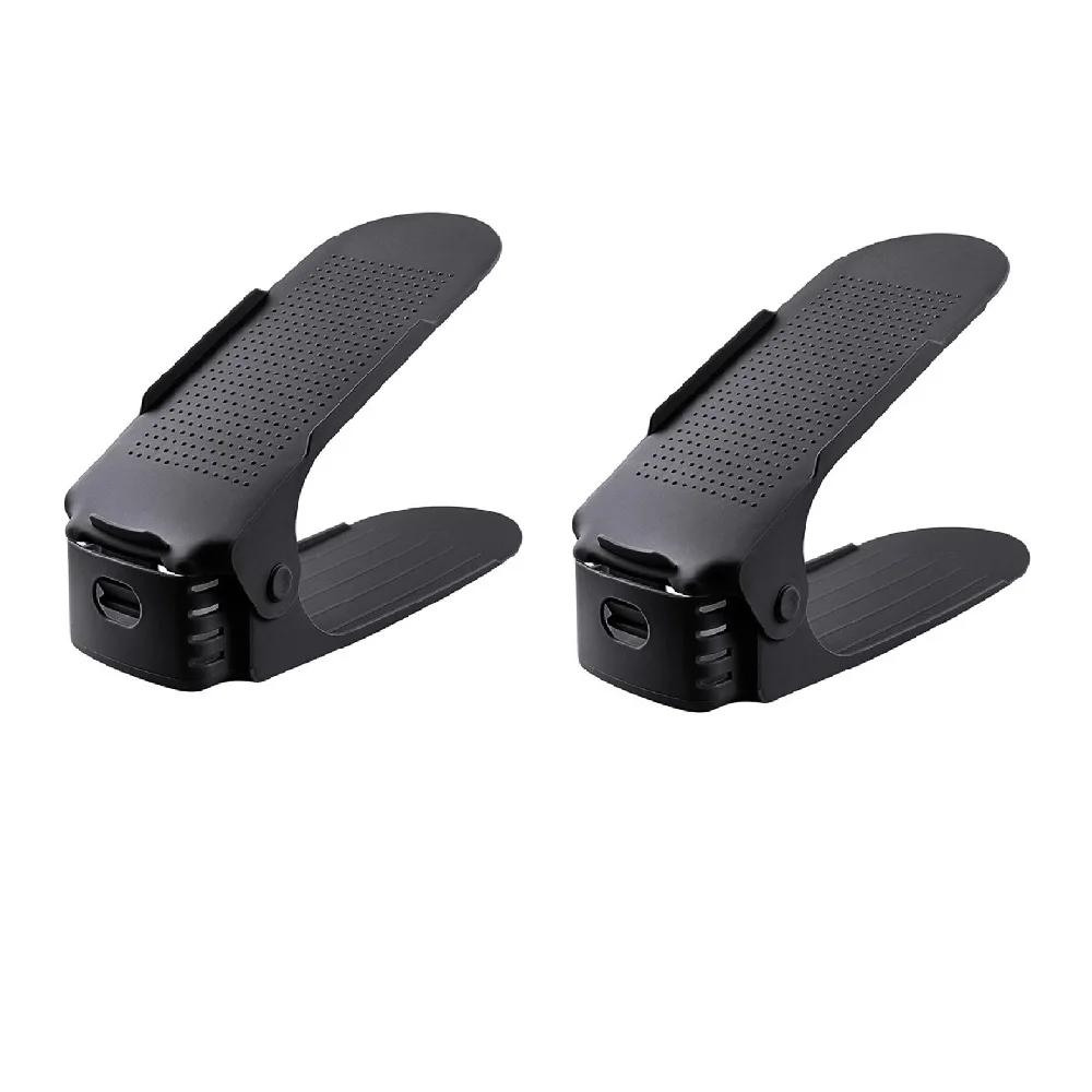 Двухуровневая полка для обуви, регулируемая креативная полка для обуви, подставка для хранения обуви, двухуровневый держатель для обуви, органайзер для дома