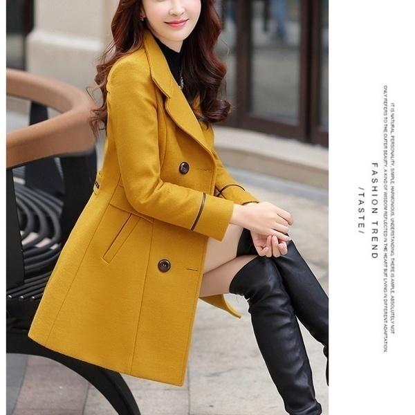 Модные осенне-зимние женские шерстяные пальто, женские пальто, элегантный шерстяной плащ, женская ветровка, верхняя одежда больших размеров