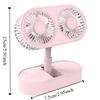 Telescopic Mini Table Fan Folding Air Cooler USB Desktop Small Fan  Running