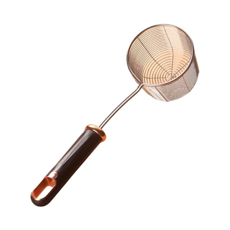 Stainless Steel Colander Deepening Skimmer Ergonomic Handle Colander Spoon Household Kitchen Cooking Accessories