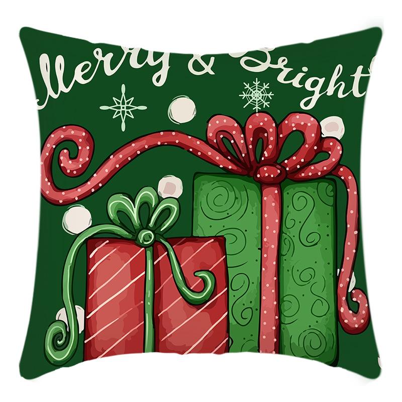Новая Рождественская наволочка с принтом Санта Клауса и лося, украшение для дома, праздничная наволочка