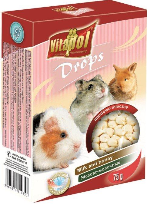 Vitapol | Dropsy Dla Gryzoni | 75G - Mleczno-Miodowe