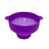 Silicone Microwave Popcorn Bowl Bucket DIY Fruit Dish Popcorn Maker with Lid Chips  Christmas