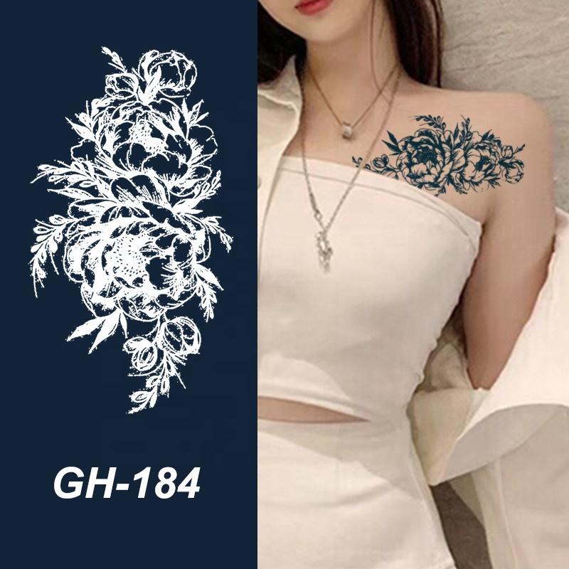 GH Hot Sale Waterproof Long Lasting Temporary Tattoos Stencil Body Art Arm Chest Leg Shoulder Tattoo Stickers for Girl Men Women