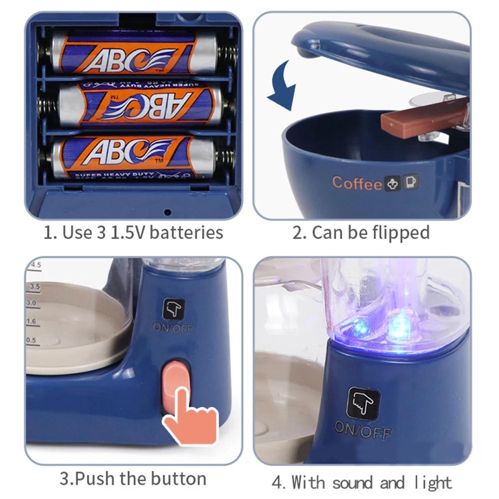 non-toxic Pretend Kitchen Play Toys Electric Vacuum Cleaner Water Sweeper Household Juicer Dispenser Washing Machine Simulation Appliances