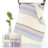 Утолщенное банное полотенце из 100% хлопка, полосатое вафельное полотенце премиум-класса для взрослых и детей, домашнее впитывающее мягкое полотенце