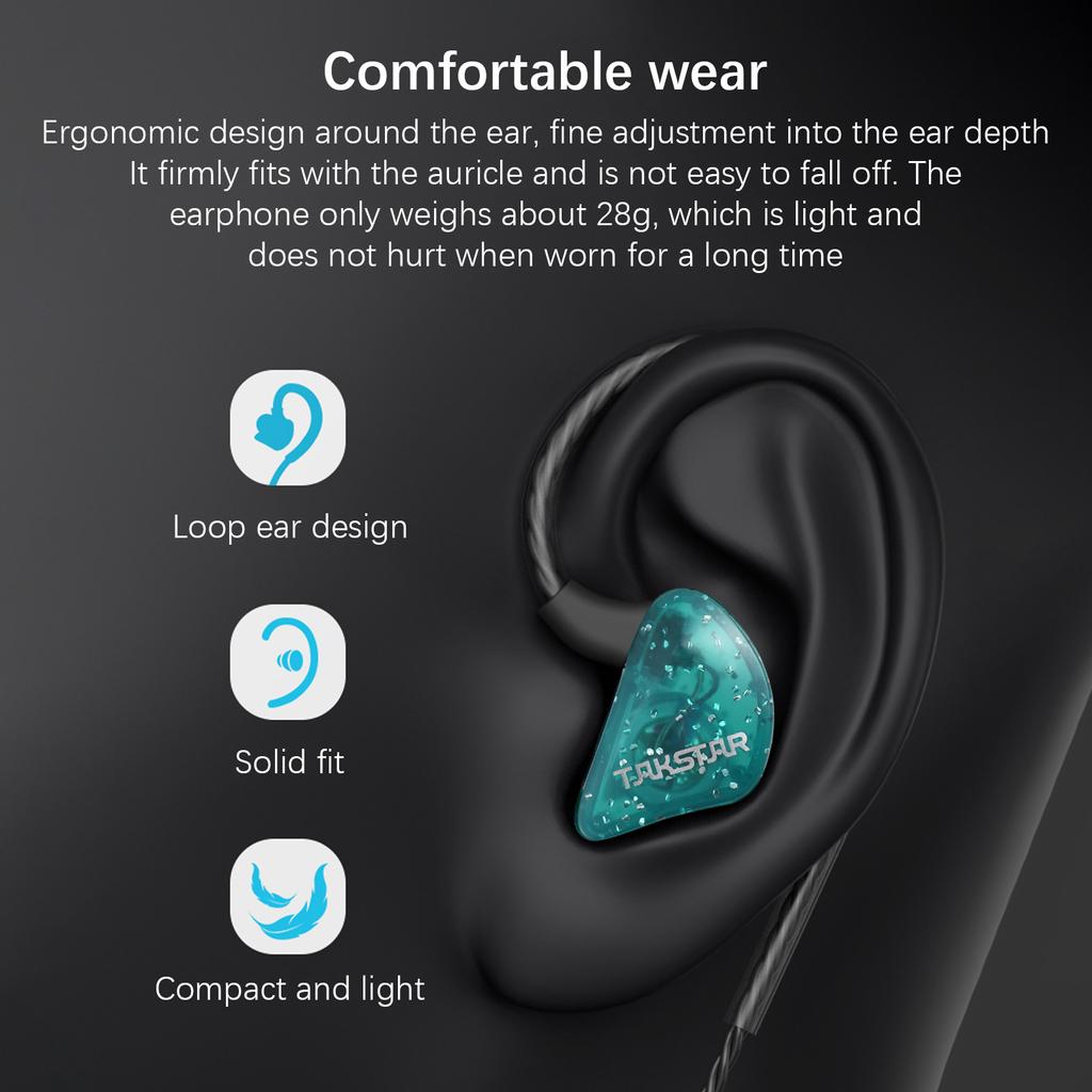 Наушники-вкладыши для мониторинга, динамические стереонаушники для мобильных телефонов, звуковых карт, планшетов