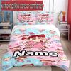 3pcs Duvet Cover Set (1*Duvet Cover + 2*Pillowcase, Without Core), Custom Name Crayon Shin chan  Pattern Bedding Set, Home Bedroom Decor Gift