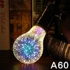 Светодиодная лампа 3D Firework LED Light Bulbs 3D Firework Effect 4W E27 Светодиодная лампа Firework Vintage Colorful