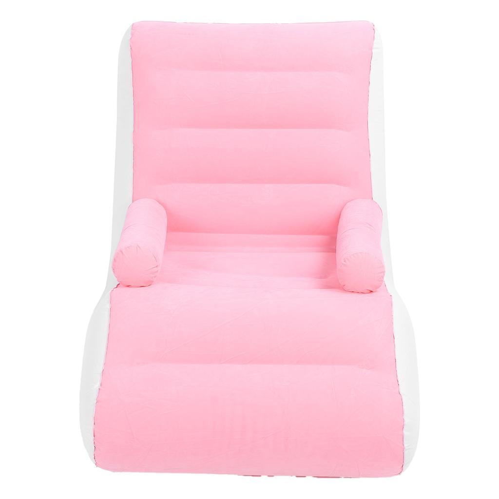 Inflatable Sofa Bed, Portable Foldable PVC Soft Flocking Blow Up Couch Fast Inflation Lounge Ch  Sofa Suitable for Indoor Living Room Gaming Bedroo