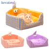 Winter Warm Pet Cat Bed Soft Plush Kitten Nest Cute Pet Bed for Cats Removable Cat Sofa Thicken Pet Cat Sleeping Bed Pet Supply