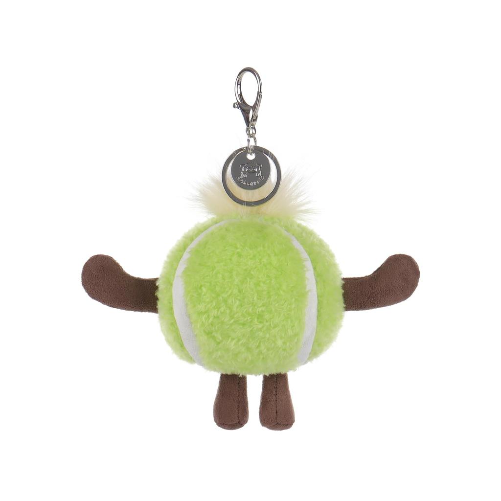 Apricot Lamb Tennis Cute Soft Keychain Plush Toy, Perfect for Boys and Girls, Fits Kids Backpacks and Purses, 8cm