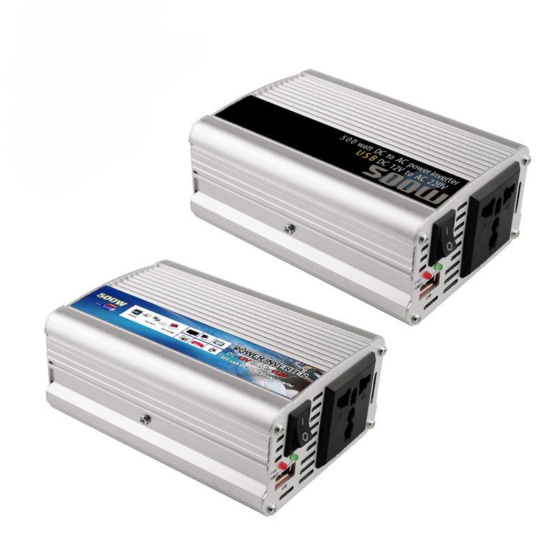 500 Вт инвертор с модифицированной синусоидой 12 В 24 В до 110 В 220 В полная мощность для зарядки портативного транспортного средства на открытом воздухе
