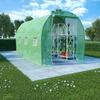 VidaXL Greenhouse Tent Shelter Plants Greenhouse Flower Greenhouse Plant Greenhouse Garden Greenhouse Outdoor Greenhouse 6.86 M² Green PE Fabric 48164