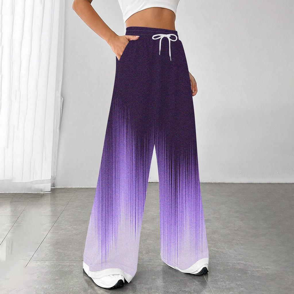 Женские модные свободные повседневные спортивные брюки с завязками на талии, повседневные брюки