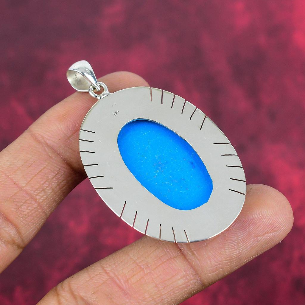 Подвеска «Спящая красавица» из бирюзы, ювелирные изделия из цельного серебра 925 пробы с драгоценными камнями, подвеска ручной работы, на День благодарения