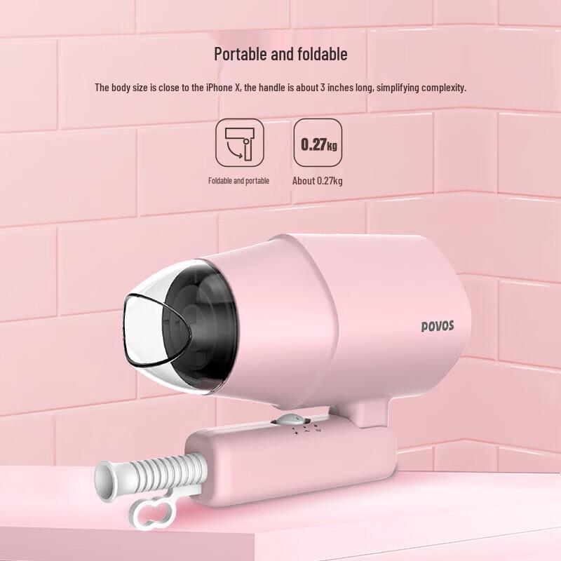 Pentium PH1920 Foldable Hair Dryer CN plug (adapter included)