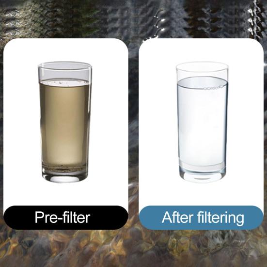 Personal Water Filter Straw Portable Water Purifying Device Outdoor Survival Camping Hiking Backpacking Emergency Water Filtration System