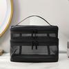 1/2/3 Layers Cosmetic Storage Bag Zipper Toiletries Organizer Handbag Mesh Cosmetic Bags  Outdoor