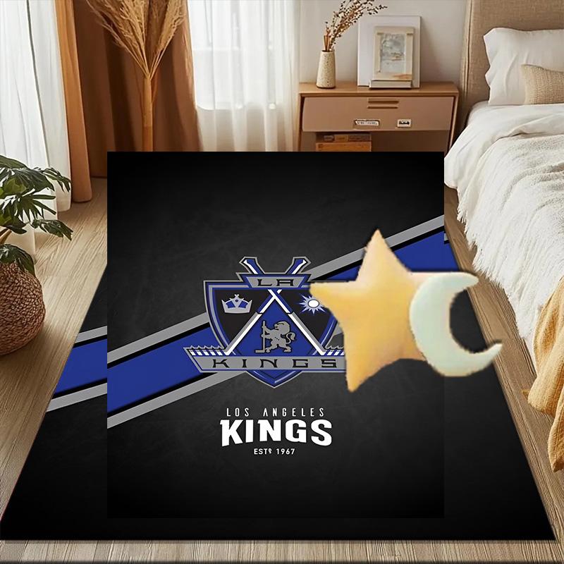 Los Angeles ice hockey Floor Mat for Living Room, Game Rooms, Office, Bedroom, Office Floor Mat Playful Design, Christmas fan gifts