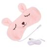 USB Electric Eye Mask for Sleeping 2Pcs Pink Steam Eye Pad Eyeshade