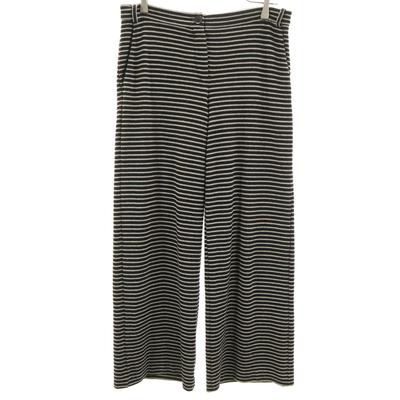 MAX MARA Weekend Узор в полоску Вязаные Широкие брюки M черный Женские Б/У