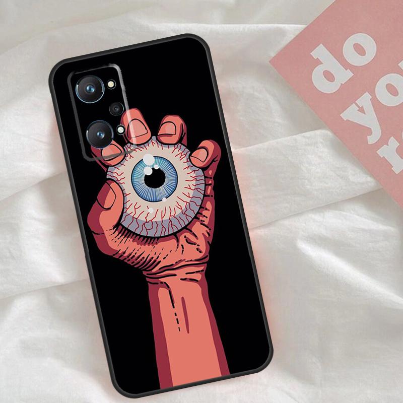 Monster Eye Hand Case For Realme C75 C63 C61 C65 C67 C55 C51 C53 C35 C71 15 11 12 13 14 Pro Plus GT6 GT7 Pro