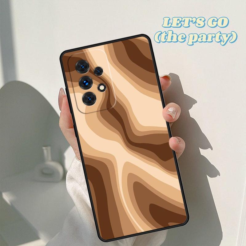 Latte Love Коричневое Сердце Эстетичный чехол для телефона Для Samsung Galaxy A42 A31 A40 A51 A71 A32 A80 A91 A52 A72 A20e A21S A50 A70 A11 A12