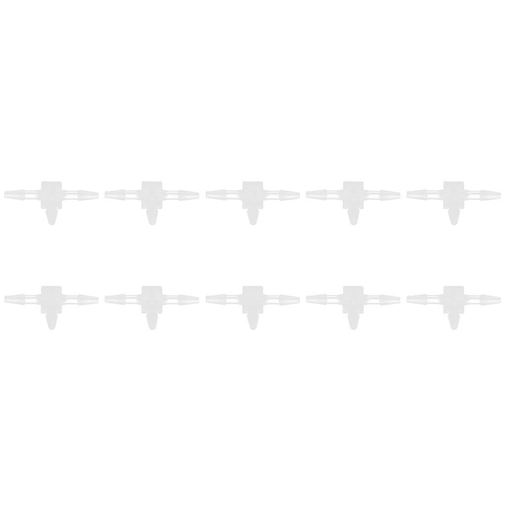 10Pcs 3 Way Plastic Fitting Pressure Temperature Proof T Shaped Tee Barb Fitting