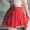 Sexy Translucent Mini Short Skirt Elastic Womens Pleated Skirt