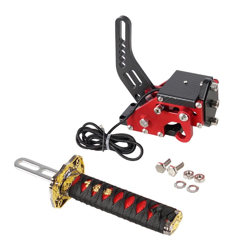 Катана ручной тормоз 15/26 см квадратная пластина самурайский меч ПК SIM имитация гоночной игры для G25/27/29 T300 T500 без зажима